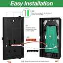 Garage Door Opener Wall Mount Compatible with Liftmaster 41A5273-1 78LM, Multifunction Keypad Control Panel with Lighting Control, Wired Replacement Panel Wall Keypad Button