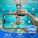 SPORTLINK for Samsung Galaxy S26 Case, IP68 Waterproof Dustproof Military 360 Full Body Heavy Duty Shockproof Protective with Camera Screen Protector S 26 Phone Front Back Cover 6.3" Black