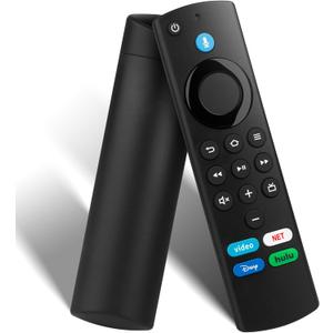 Voice Remote Replacement for FireStick(2nd/3rd Gen/Lite/HD),Stick 4K Max/4K (1st/2nd Gen),TV Cube, Remote for Hisense,3rd Gen Fire Smart TVs (Black)