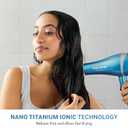 BaBylissPRO Nano Titanium 2000-Watt Blow Dryer with Concentrator Nozzle, Professional Grade Ionic Corded Styling Tool for Hair