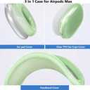 [3 in 1] Cases Cover for AirPods Max Ear Pad Case/Headband Cover/Ear Cups for Apple AirPods Max (2024/2020) ([3 in 1] Green)