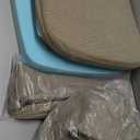 Chair Cushions for Dining & Kitchen Chairs 2'' Thick High-Density Foam with Gel-Infused Non-Slip Removable Washable Cover Ties Comfortable & Breathable Seat Pads (Light Brown, 4 Count (Pack of 4)