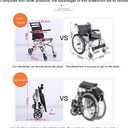 Ultra-Lightweight Outdoor Comfortable Mobile Wheelchair Displacement Machine/Folding Portable Aluminum Alloy Travel Transportation Outdoor Comfortable Mobile Wheelchair Displacement Machine