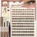 Spider Lashes Cluster Kit Natural Breeze Lash Clusters Wispy Eyelash Clusters Kit Venus Cluster Eyelash Extension Fluffy Individual Lashes D Curly 8-16mm Lash Extensions with Invisible Band by zenotti