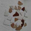 uxcell 500g/1.1LB Irregular Ceramics Mosaic Tiles, 3.2-8.5 cm Bulk Stained Ceramic Mosaic Pieces Stones Mosaic Kits for DIY Art Craft Projects Home Decor, Mixed Brown  25 pcs