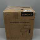 EUHOMY Ice Cube Maker Machine Countertop with External Water Tank, 2 Ways to Add Water, 34Lbs/Day, 16Pcs Ready in 7 Mins, Auto-Cleaning, with Ice Scoop & Basket, for Home/Kitchen/Office/Bar (Black)