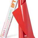 HTVRONT HTV Heat Transfer Vinyl - 12" x 8ft Red HTV Vinyl for Shirts, Red Iron on Vinyl for All Cutting Machine - Easy to Cut & Weed for Heat Transfer Design