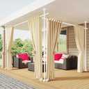 Room Divider Curtain Rod, No Drilling 4-10ft(H) 28-140inch(W) Adjustable Privacy Wall Divider for Room Separation, Heavy Duty Temporary Partition Space Separator Tension Rods, White