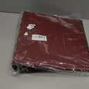 LETVPVOW Vintage Hardback 3 Ring Binder 2 Inch, Professional Leather Binder 3 Ring, Three Ring Binders Fits 8.5" x 11", D Ring Binders for Photo Album, Home, School and Office Supplies- Dark Red