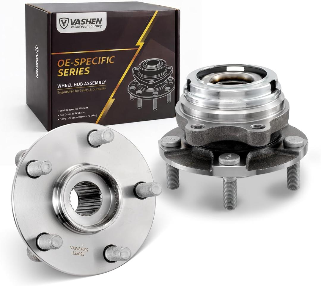 2Pcs 513294 Front Wheel Bearing Hub Assembly Compatible with Nissan Altima 2007 2008 2009 2010 2011 2012 (2.5L 4Cylinder Models Only), 5 Lug w/ABS