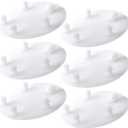 6-Pack Silicone Flapper Seal Compatible with American Standard VorMax Toilet Tank, Replacement for 7381424-100.0070A, 3-Inch Toilet Tank Gasket Seal to Fix Leaks and Phantom Flushing