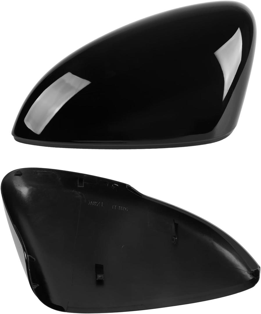 1Pair Black Side Mirror Cover Cap Housing Compatible with Honda Accord 2018 2019 2020 2021 2022 Honda Accord Touring and Touring Hybrid with Turn Signal Model, Direct Replacement, 76251-TVA-A31