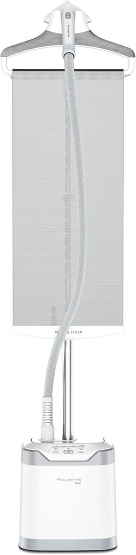 Rowenta Professional Full Size Steamer for Clothes with Screen 65 Inches 1.3 Liter Capacity 1700 Watts Ironing, Fabric Steamer, Garment Steamer, Adjustable IS8440 (White)