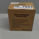 Easywave Wood Stove Fan Non Electric: Heat Powered Fireplace Fan with Slot & Spring Fixed on Propane Heater, Thermoelectric Thermal Fan for Wood Burning Stove/Pellet/Log Burner/Buddy Heater