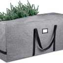 BALEINE 7.5 ft Christmas Tree Storage Bag, Heavy Duty 900D Oxford Fabric with Reinforced Handles and Dual Zippers Wide Opening, Extra Large Storage Container for Trees and Decorations (Grey)