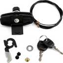113436 Twist Handle Kit for Leer 100XQ 100XL 100XR TSC700 Truck Caps Tonneau Covers Lock with Handle Body + Latch Cables + 2 Keys Replace# 113436-100XQ (3pcs)