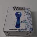 Water Misting Fan Portable Handheld Spray Fans Battery Operated for Outdoor Cooling- Set of 3 (Sky Blue/Purple/Pink)