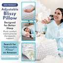 Blissy Silk Pillowcase - 100% Pure Mulberry Silk - 22 Momme 6A High-Grade Fibers - Silk Pillow Cover for Hair & Skin - Regular, Queen & King (Blissy White, Standard)