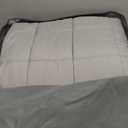 Mr. Sandman Weighted Blanket for Adults Queen Size 15 lbs, Soft Cooling Heavy Minky Blanket for Sleep, Washable Throw Blanket with Glass Beads, 60 x 80 Inches, Grey