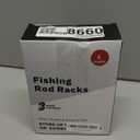 Fishing Rod Racks for Boat/Wall/Truck Bed, 3-Poles Storage Holders with Rubber Band Clips