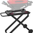 Portable Grill Cart for Weber Q100 Q1000 Q120 Q1200 Q200 Q2000 Q2200 Series Grills, Foldable Grill Stand for Weber Q1400 Q2400 Electric Grills, Replace for Weber Q Portable Cart