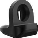 MoKo Charger Stand Compatible with Samsung Galaxy Watch 4, 4 Classic/3 41mm,45mm/Active,Active 2 40mm 44mm, Silicone Charging Stand Non-Slip Base Charger Dock Station Holder Bracket - Black