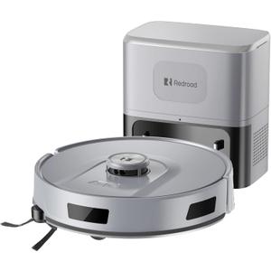 Redroad Robot Vacuum Cleaner 20,000Pa Robot Vacuum and Mop,120 Day Self Emptying Vacuum Robot,Lidar Navigation,5G/2.4GWiFi APP Aspirateur Robot,Self-Charging Robot Vacuums for Pet,Floor,Carpet R11, Gray