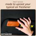 Car Air Freshener- Original Wood Air Freshener-Car Odor Eliminator for Visor Clip-Long Lasting Scent, Vehicle Scent Diffuser for Truck, SUV, Sedans - 4 pack Included 2 Clips (Teak-Amber-Cabana-Grove)