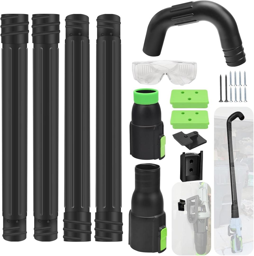 Gutter Cleaning Attachment Replaces AGC1000 Cleaning Kit & Mounting Bracket Kit for EGO 530CFM 580CFM 575CFM 650CFM 615CFM LBX6000, W/Battery Holders - Easily Clear Leaves And Debris From Gutters