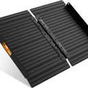 Black Aluminum Ramp 2FT, With Non-Slip Surface Wheelchair Ramp, Folding Portable Wheelchair Ramps for Home Steps,Scooter Ramp for Car, Stairs, Doorways, Curbs, 800 LBS Weight Capacity, 28.3" W x 24''L (2FT(Using height 2-6''))