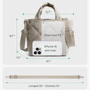 BAGSMART Crossbody Bags for Women, Small Crossbody Bag Cross Body Purse Mini Tote Travel Purse Shoulder Handbags Wallet, Color Light Ten