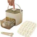 Ice Cube Tray with Lid and Bin, Ice Trays for Freezer, Flexible Ice Cube Trays,2 Pack for Freezer, 48 Pcs Ice Cube Mold with Ice Scoop for Whiskey, Cocktail, Coffee and DIY(White)