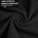 Moon Wood Plus Size Skater Skirt for Women Stretchy Flared Casual High Waisted Mini Skirt for Daily Theme Parks (Black, XXL)