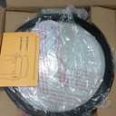 Flush Mount Ceiling Light Black, 30W 4000Lm 5CCT Dimmable LED Ceiling Light Fixture, 2700K/3000K/4000K/5000K/6500K Adjustable 10 Inch for Hallway Bedroom Bathroom Kitchen Closet Offices, Set of 2