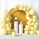 HOUSE OF PARTY Pastel Balloons - Yellow Balloon Garland Kit: 5/12/18 Inch Balloons for Graduation, Bridal Shower, Christmas, Birthday Decorations