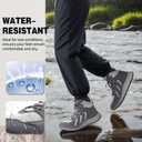 Men's Orthopedic Mid Trekking Hiking Boots: Comfortable Plantar Fasciitis Ankle Support Work Walking Running Shoes, Orthotic Cushion Sport Gym Cross Training Trail Sneakers for Foot Heel Pain Relief (12, W2-grey)