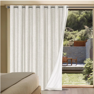 Back Tab & Grommet Top Linen Curtains 84 Inch Length for Living Room 2 Panel,Light Filtering Semi Sheer Cream Country Rustic Farmhouse Boho Curtain Bedroom Pinch Pleated Large