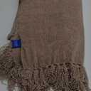 EVERGRACE Soft Chenille Throw Blanket for Couch, Cozy Plush Fuzzy Decorative Chenille Knit Throw Blanket with Tassels, Lightweight Blanket and Throws for Bed Sofa Gift Home Decor, Beige 50"x60"