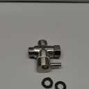 Solid Brass 3-way G1/2 Shower Diverter (Brushed Nickel)