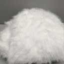 COZYPOIN Womens Faux Fur Jacket Fluffy Fur Coat Cropped Long Sleeve Lapel Button Down Fuzzy Winter Outerwear (White, S)