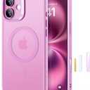 ESR for iPhone 16 PlusCase, Compatible with MagSafe, Shockproof Military-Grade Protection, Magnetic Phone Case for iPhone 16 Plus, Classic Hybrid Case (HaloLock), Frosted Pink