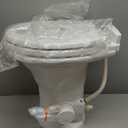 Dometic 310 Standard Toilet - White, Round Shape, Lightweight and Efficient with Pressure-Enhanced PowerFlush and Slow Close Seat Cover - Perfect for Modern RVs (302310081)