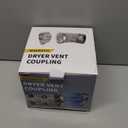 Magnetic Dryer Vent Coupling – Easy Quick Connect & Disconnect Hose Kit with Strong Magnet,Airtight Seal & SelfAlignment Design–Easy Installation & CleaningIncluded a 2.9ft 4" Duct & 2 Clamps