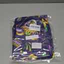 Mardi Gras Round Fitted Tablecloth with Elastic Carnival Festival Round Table Cover Waterproof Mardi Gras Table Decorations for Patio Holiday Kitchen Party Fits to 44"-48" (Purple, 48" (Round))