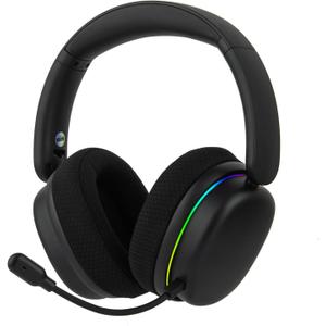 EPOMAKER X Aula G7 Pro Wireless Gaming Headset, Dual Mode BT5.3 & 2.4GHz, 7.1 Surround Sound, 80+ Hour Battery, RGB Light, with Noise Canceling Mic for PS5, PS4, Switch, PC (Black)