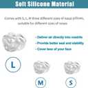 Nasal Pillow Supplies - Includes 3 Size Nasal Pillows Nose Mask Assembly - Includes Small, med, Large Cushions - Includes Tube, Frame, and Strap