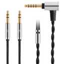 HE400SE Balanced Cable Compatible with Hifiman Sundara HE4XX HE-350 HE1000 HE560 4.4mm to Dual 3.5mm Works on Sony WM1A NW-ZX505 Digital Music Players(4.4mm)