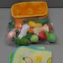 Mini Tudou Baby Toys 6-12 Months-Fruits Veggies Farm Stuffed Toys 15PCS-Sensory Educational Toy Mushroom Carrot with Rattle Squeaker Crinkle Texture Color Shape Number Matching Gifts