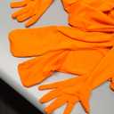 ATHX Kids High Stretch Spandex Halloween Cosplay Bodysuit Costume Open Face Unitard Child Full Body Skin Suit Zentai Suit (Large, Orange)