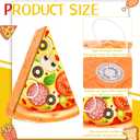 Pizza Piata - Pizza Decorations for Kids Food Themed Birthday Party Piata with Blindfold and Bat for Summer Mexican Party Supplies, 16.1 x 13 x 3.2 inches